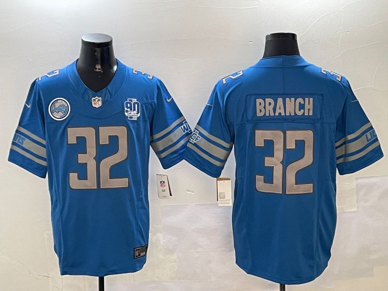 Men Detroit Lions #32 Branch Blue three generations 2024 Nike Limited NFL Jersey style 01023